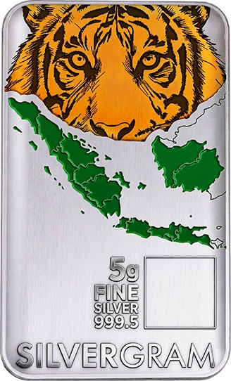 Koin Perak Harimau Sumatra 5g